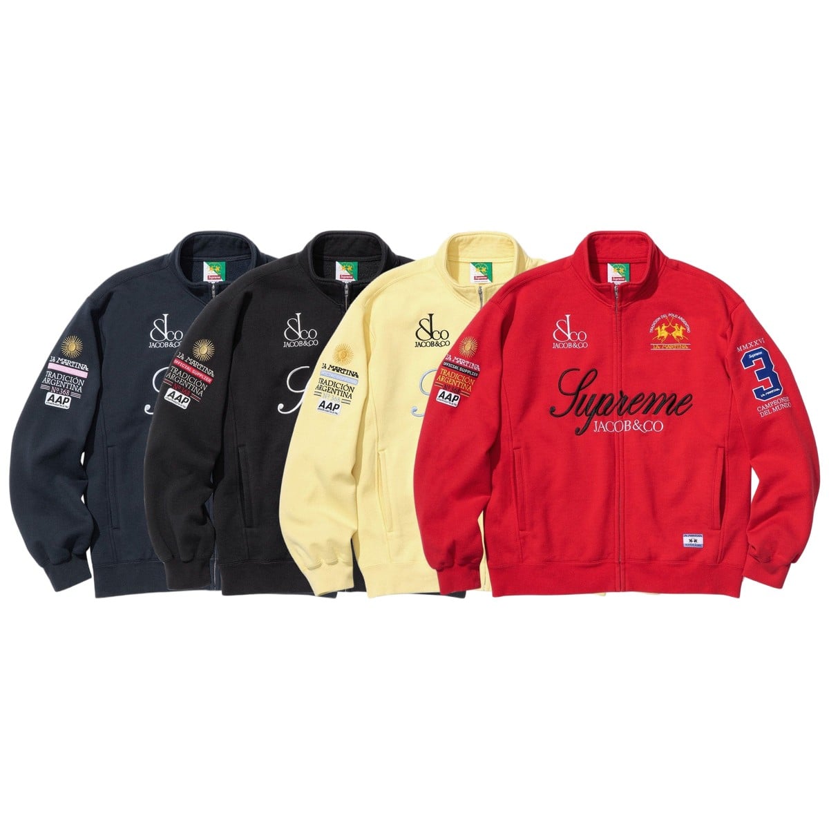 Supreme®/La Martina Zip Up Sweatshirt - Supreme