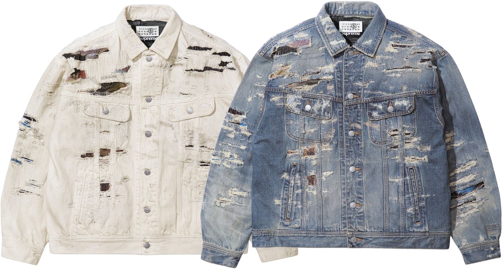 Supreme®/MM6 Maison Margiela Distressed Selvedge Denim Trucker