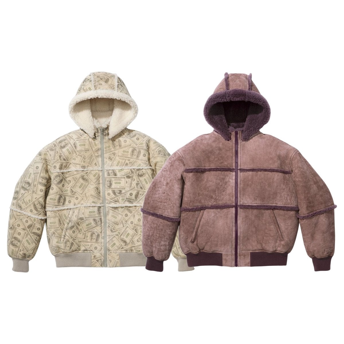 Supreme®/MM6 Maison Margiela Hooded Shearling Bomber Jacket