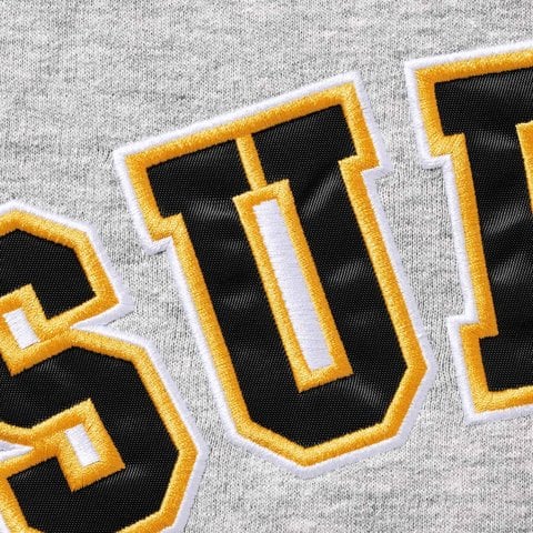 Supreme Filled Zip Up Hooded Sweatshirt - Heather Grey