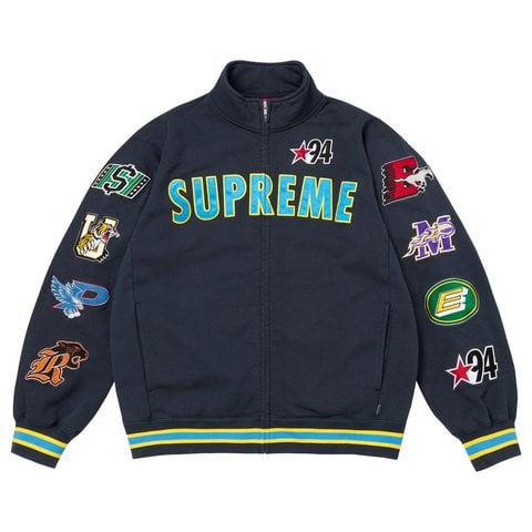 Supreme Mascots Zip Up Sweatshirt - Navy