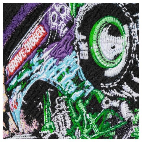 Supreme Monster Jam™ Grave Digger™ Zip Up Hooded Sweatshirt - Black