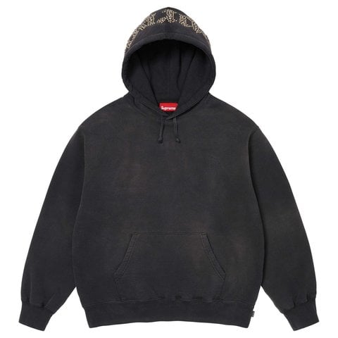 Overdyed Studded Hooded Sweatshirt - Supreme