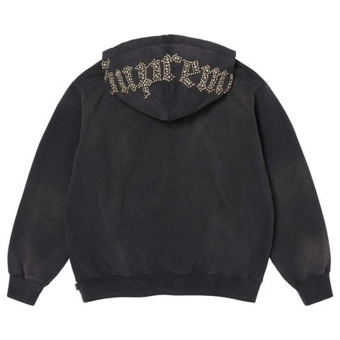 Overdyed Studded Hooded Sweatshirt - Supreme