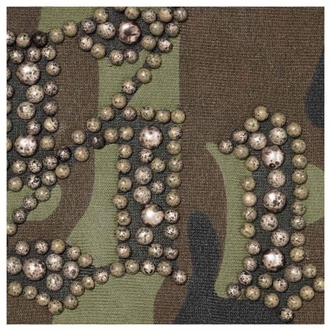 Supreme Overdyed Studded Hooded Sweatshirt - Woodland Camo