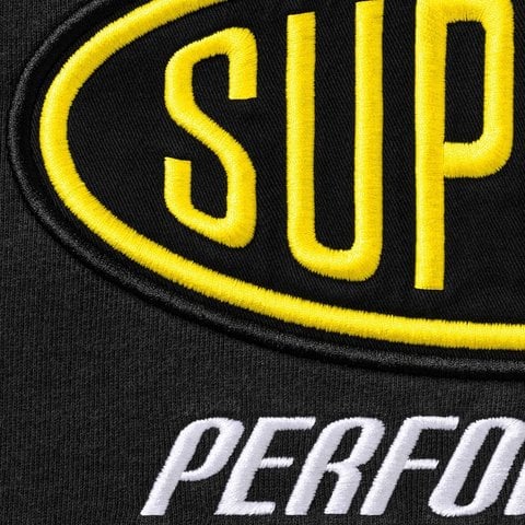 Supreme Performance Zip Up Hooded Sweatshirt - Black