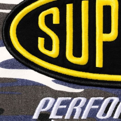 Supreme Performance Zip Up Hooded Sweatshirt - Blue Camo