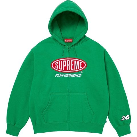Supreme Performance Zip Up Hooded Sweatshirt - Green