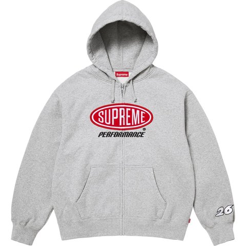 Supreme Performance Zip Up Hooded Sweatshirt - Heather Grey