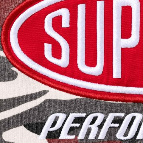 Supreme Performance Zip Up Hooded Sweatshirt - Red Camo