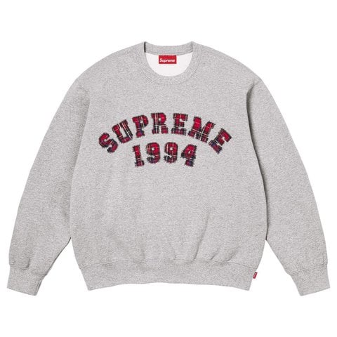 Plaid Arc Crewneck - spring/summer 2026 - Supreme