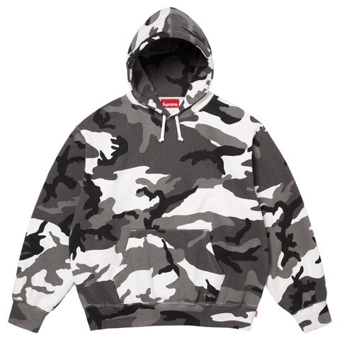 Supreme Satin Appliqué Hooded Sweatshirt - Snow Camo