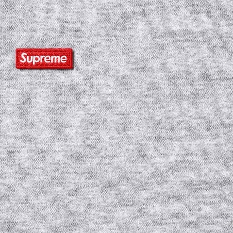 Supreme Small Box Drawcord Hooded Sweatshirt - Heather Grey