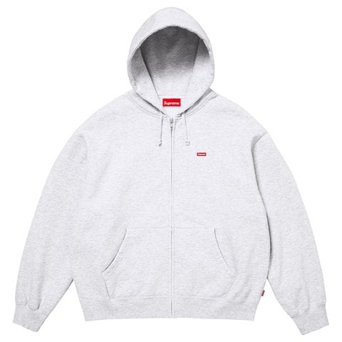 Supreme Small Box Zip Up Hooded Sweatshirt - Ash Grey