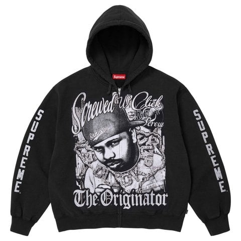 Supreme/DJ Screw Zip Up Hooded Sweatshirt - Supreme