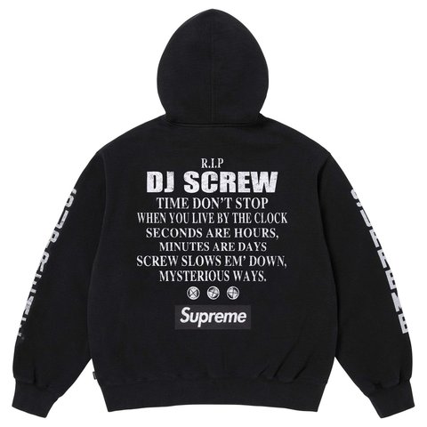 Supreme/DJ Screw Zip Up Hooded Sweatshirt - Supreme