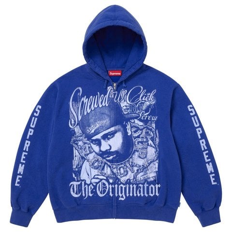 Supreme/DJ Screw Zip Up Hooded Sweatshirt - Supreme