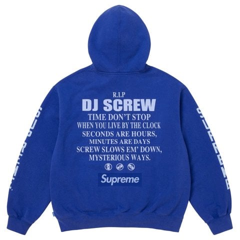 Supreme/DJ Screw Zip Up Hooded Sweatshirt - Supreme