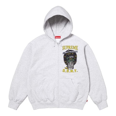 Supreme Supreme/DSNY Zip Up Hooded Sweatshirt - Ash Grey