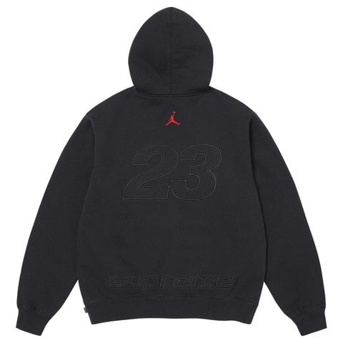 Supreme Supreme®/Jordan® Zip Up Hooded Sweatshirt - Black