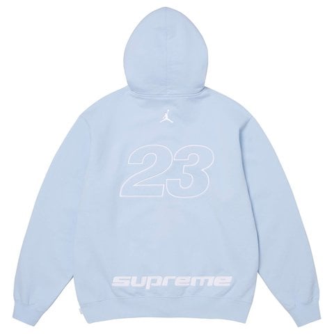 Supreme Supreme®/Jordan® Zip Up Hooded Sweatshirt - Light Blue