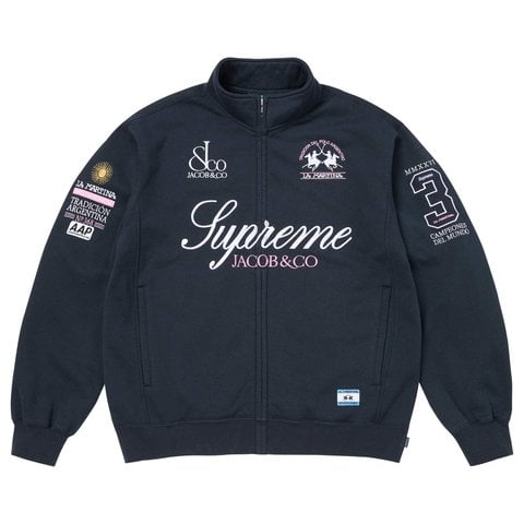 Supreme Supreme®/La Martina/Jacob & Co Zip Up Sweatshirt - Navy