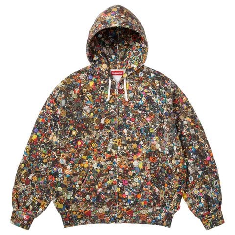 Supreme Supreme/Mike Kelley Zip Up Hooded Sweatshirt - Multicolor