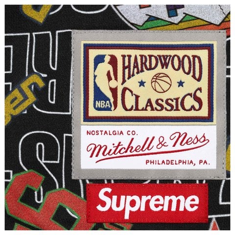 Supreme Supreme®/Mitchell & Ness® Teams Zip Up Hooded Sweatshirt - Black