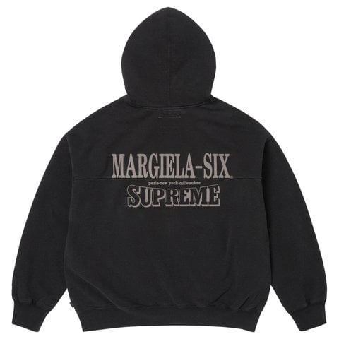 MM6 Eagle Zip up フーディー ブラック Ｍ Supreme®/MM6 Maison Margiela Eagle Zip Up Hooded Sweatshirt - Supreme