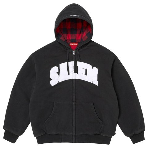 XXLサイズ supreme salem zip up フーディー ブラック Supreme/SALEM Zip Up Hooded Sweatshirt - Supreme