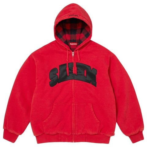 Supreme Supreme/SALEM Zip Up Hooded Sweatshirt - Red