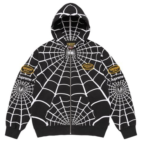 Supreme®/Vanson Leathers® Spider-Man Zip Up Hooded Sweatshirt