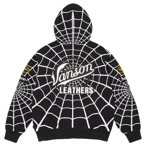 Supreme®/Vanson Leathers® Spider-Man Zip Up Hooded Sweatshirt