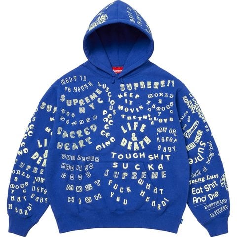 Supreme Too Deadly Hooded Sweatshirt - Royal