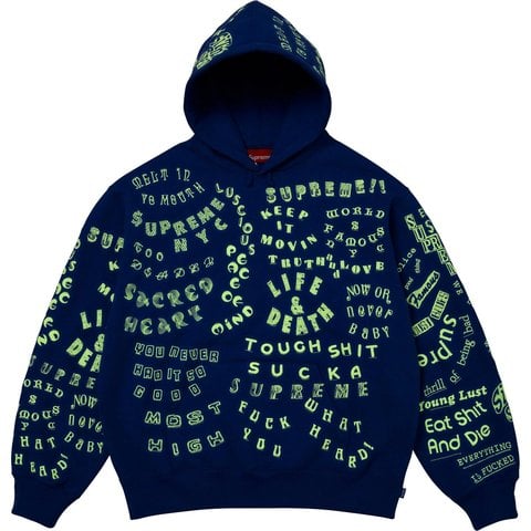 Supreme Too Deadly Hooded Sweatshirt - Royal