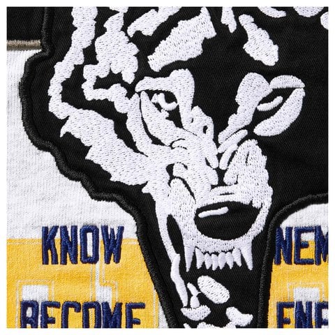 Warriors Appliqué Zip Up Hooded Sweatshirt - Supreme