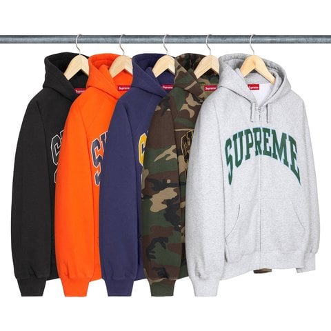 Cracked Raglan Zip Up Hooded Sweatshirt