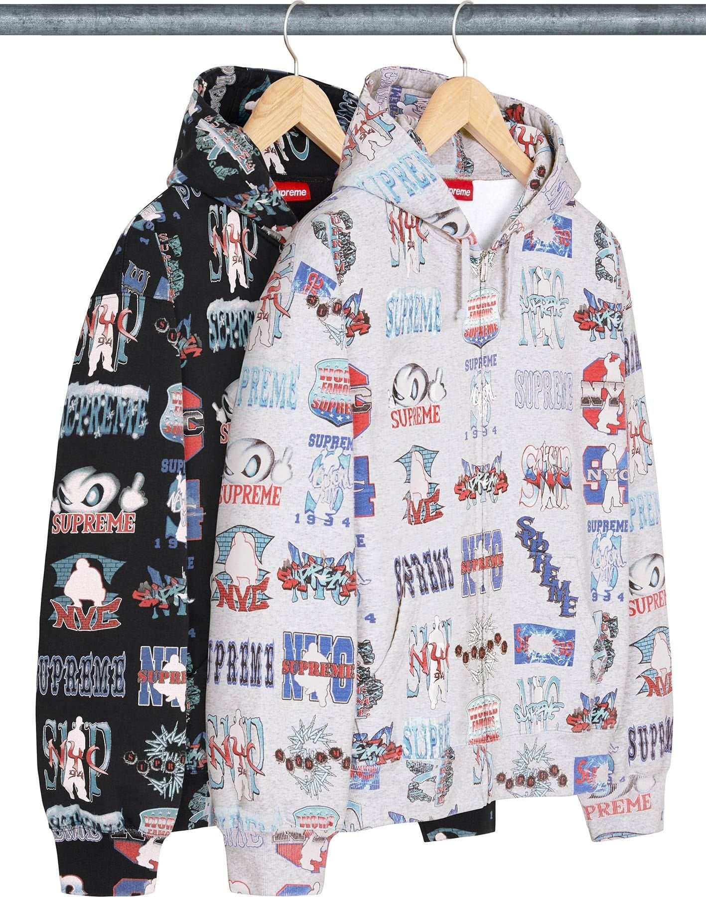 Flash Zip Up Hooded Sweatshirt - Supreme