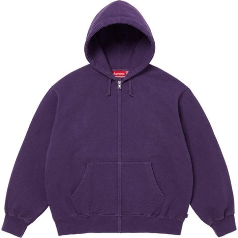 Supreme Cut Out Zip Up Hooded Sweatshirt - Dark Purple