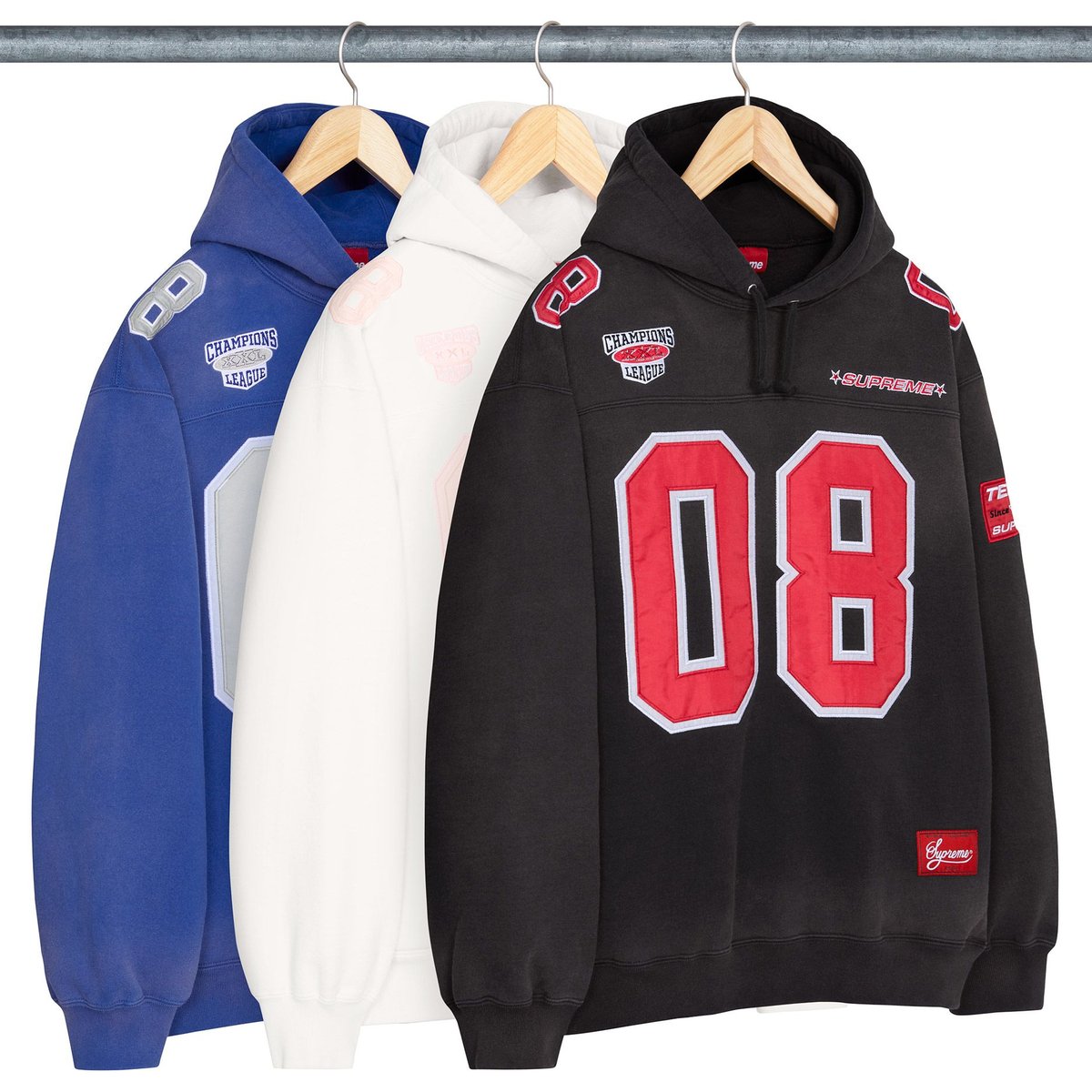 Football Jersey Hooded Sweatshirt