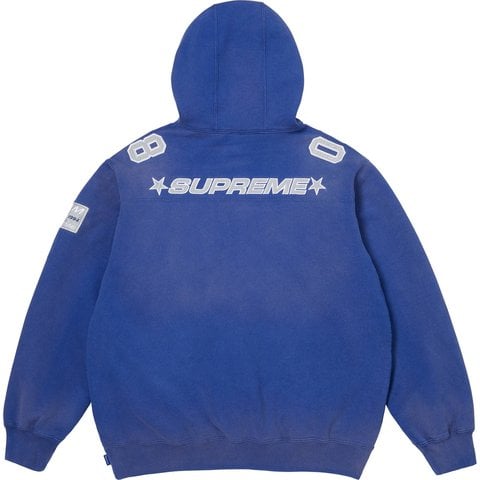 Supreme Football Jersey Hooded Sweatshirt - Royal