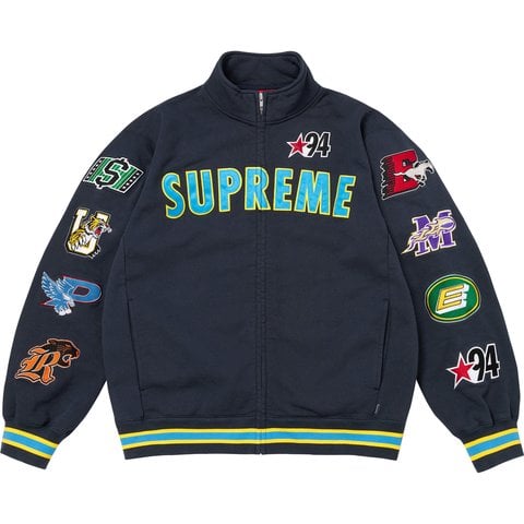 Supreme Mascots Zip Up Sweatshirt - Navy