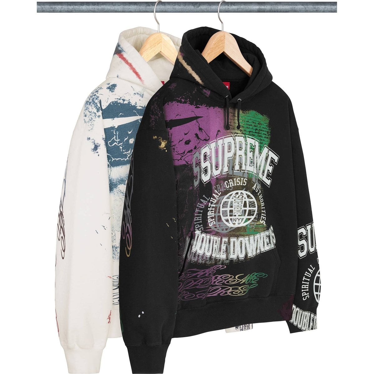 Overprint Hooded Sweatshirt