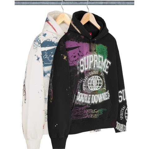 Supreme Overprint Hooded Sweatshirt - Group Shots