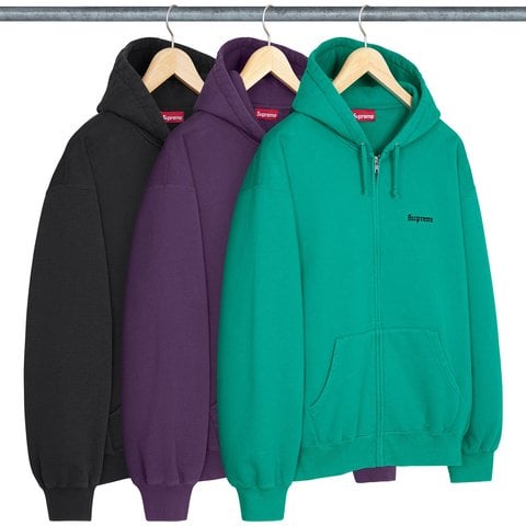 Supreme Paris Is Burning Zip Up Hooded Sweatshirt - Group Shots