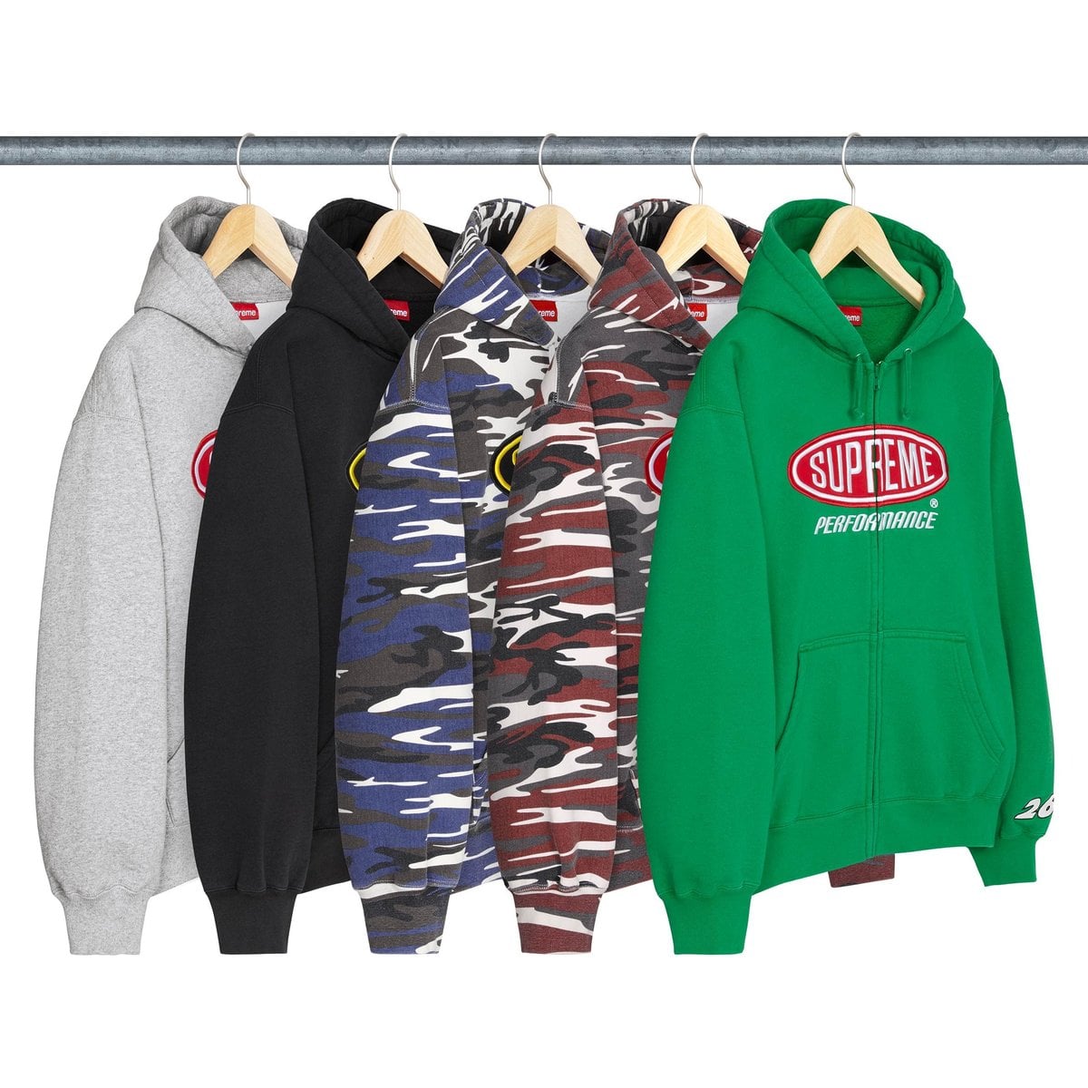 Performance Zip Up Hooded Sweatshirt