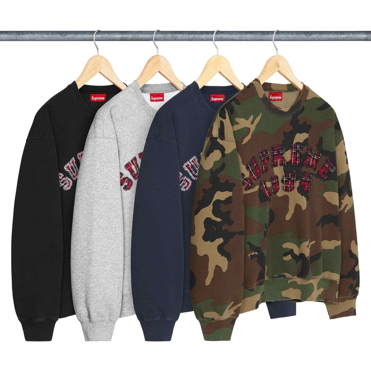 Plaid Arc Crewneck