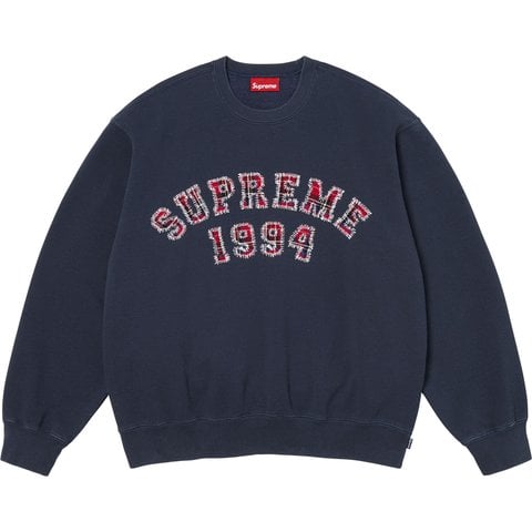 Plaid Arc Crewneck - spring/summer 2026 - Supreme