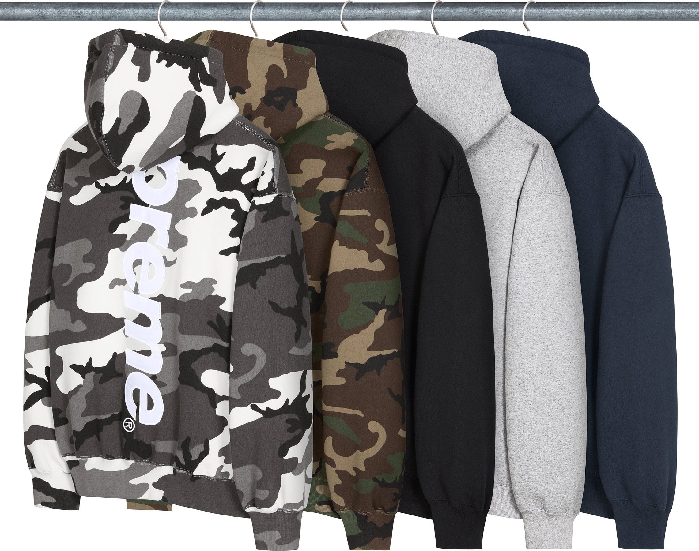 Satin Appliqué Hooded Sweatshirt - Supreme