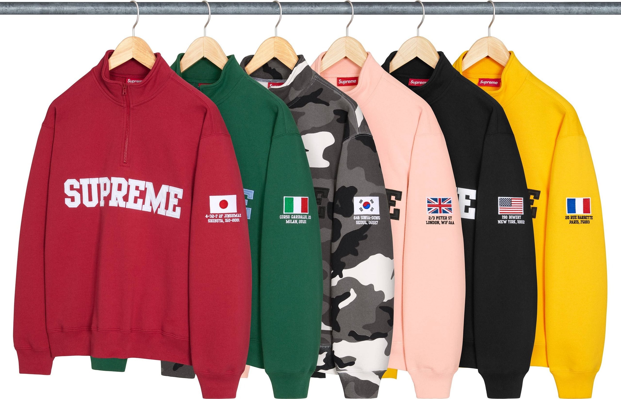 Shop Flag Half Zip Pullover - SupremeCommunity